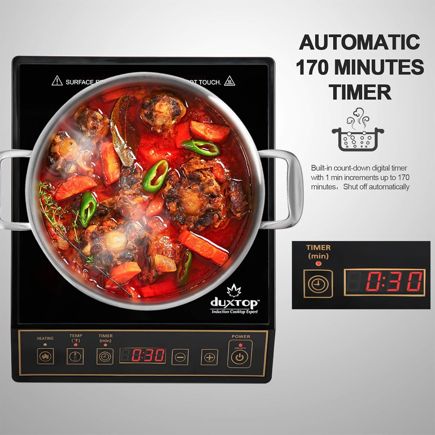 موقد حثي كهربائي محمول بقوة 18 - مراجعة Induction Cooktop Portable وسعره