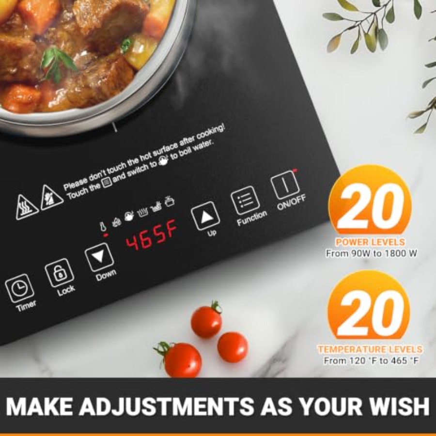 موقد طهي محمول يعمل بالحث الكه - مراجعة Induction Cooktop Portable وسعره