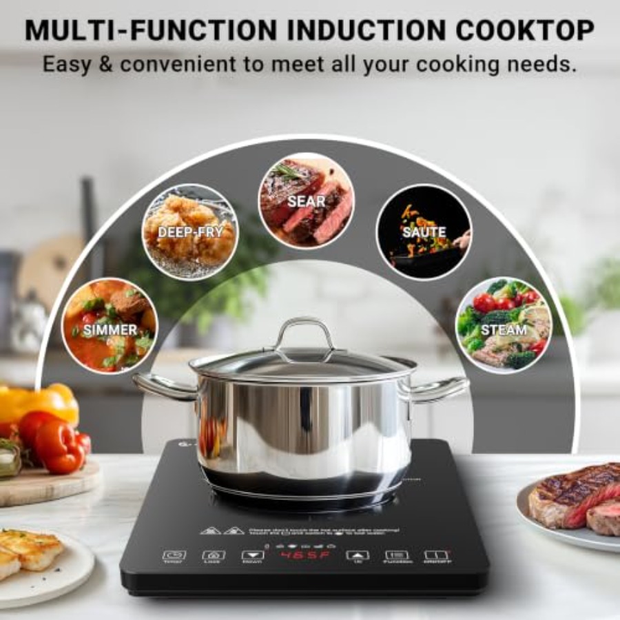 موقد طهي محمول يعمل بالحث الكه - مراجعة Induction Cooktop Portable وسعره